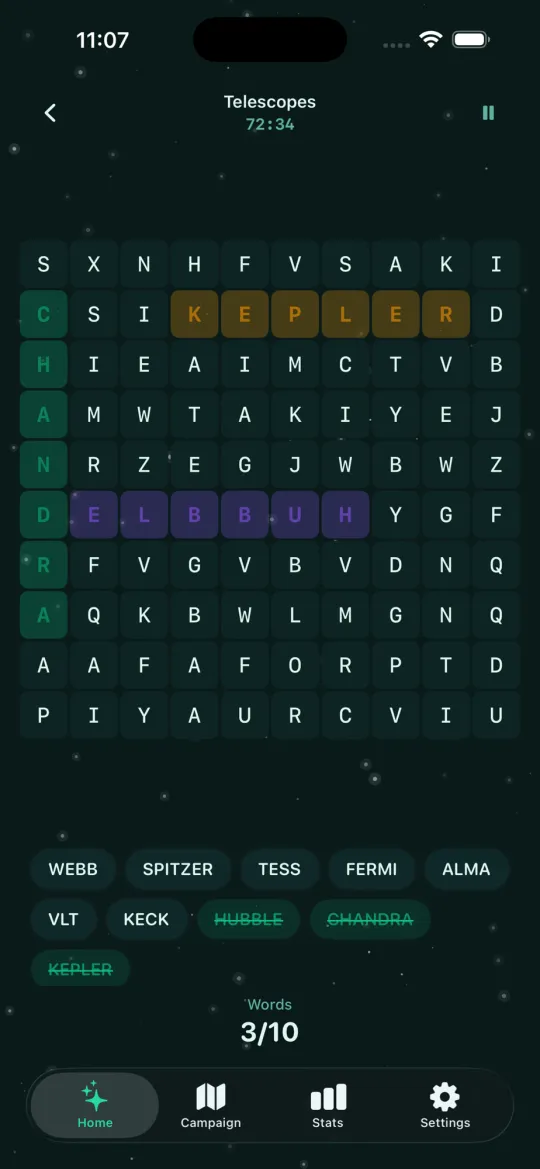 A Wordsearch.ly puzzle in the Aurora theme