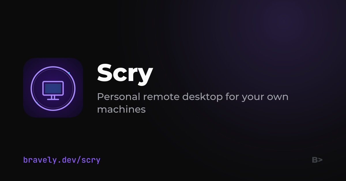 Scry: Remote Desktop — 官网预览图